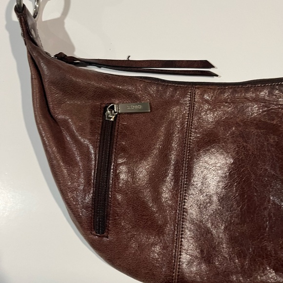 Hobo Brown Leather Shoulder Bag - Picture 3 of 11